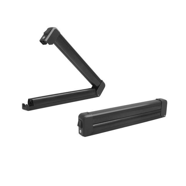 16.3 Inch Ski and Snowboard Rack for Car Roof, with TPV Rubber Padding and Lock, Fit 2 Pairs of Skis or 2 Snowboards