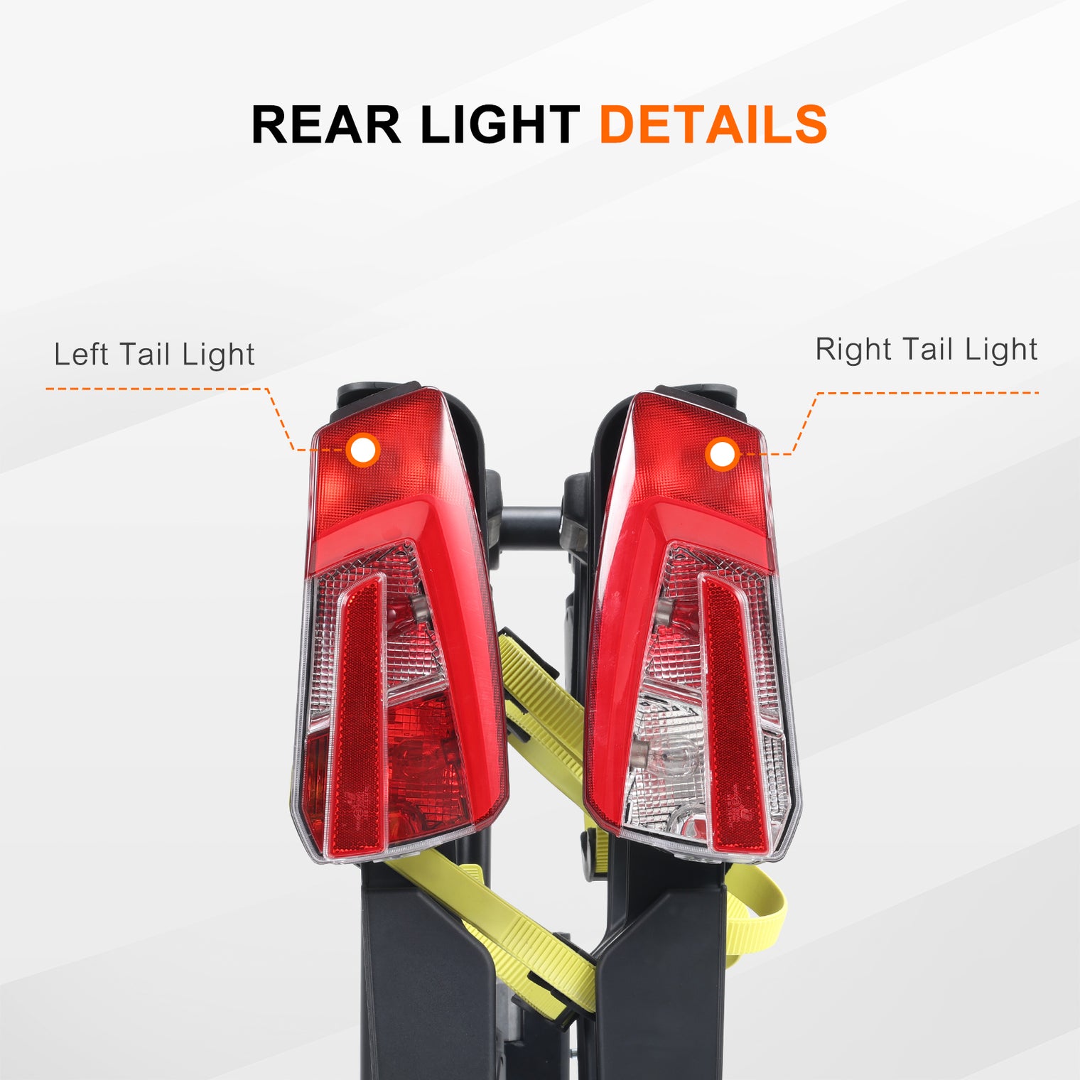 2 E-Bike Foldable Hitch Mount Rack with Light for 2" Receiver SUV & Trucks, Up to 4'' Fat Tire, Lockable Hitch Racks for E-Bike with Ramp and Wheels, 200 LBS Capacity