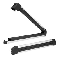 Ski and Snowboard Rack for Car Roof, with TPV Rubber Padding and Lock