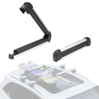 Ski and Snowboard Rack for Car Roof, with TPV Rubber Padding and Lock