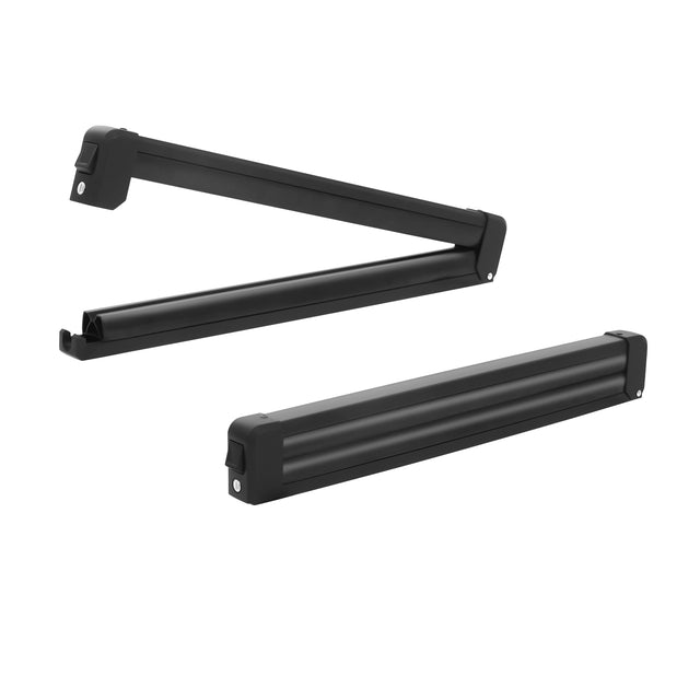 24.3 Inch Ski and Snowboard Rack for Car Roof, with TPV Rubber Padding and Lock, Fit 4 Pairs of Skis or 4 Snowboards