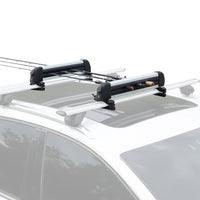 Ski and Snowboard Rack for Car Roof, with TPV Rubber Padding and Lock