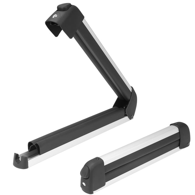 Ski and Snowboard Rack for Car Roof, with TPV Rubber Padding and Lock