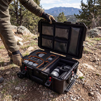 Weatherproof Hard Case for DJI Air 3S & Air 2S, Trolley Case with Custom-Cut EVA Foam, Wheels & Retractable Pull Handle, IP67 Waterproof Case for Camera, Drones and Gear